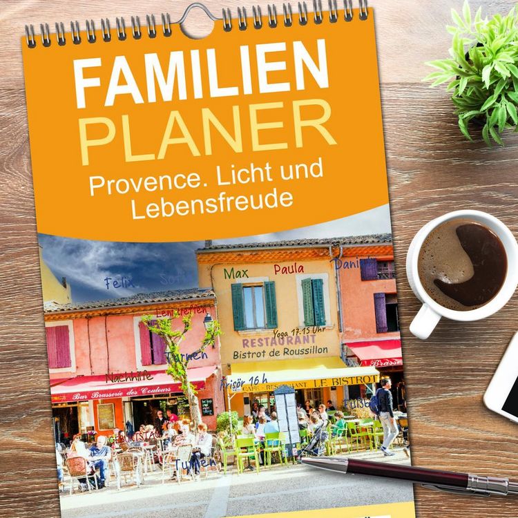 Produktbild: Familienplaner 2026 - Provence. Licht und Lebensfreude mit 5 Spalten (Wandkalender, 21 x 45 cm) CALVENDO
