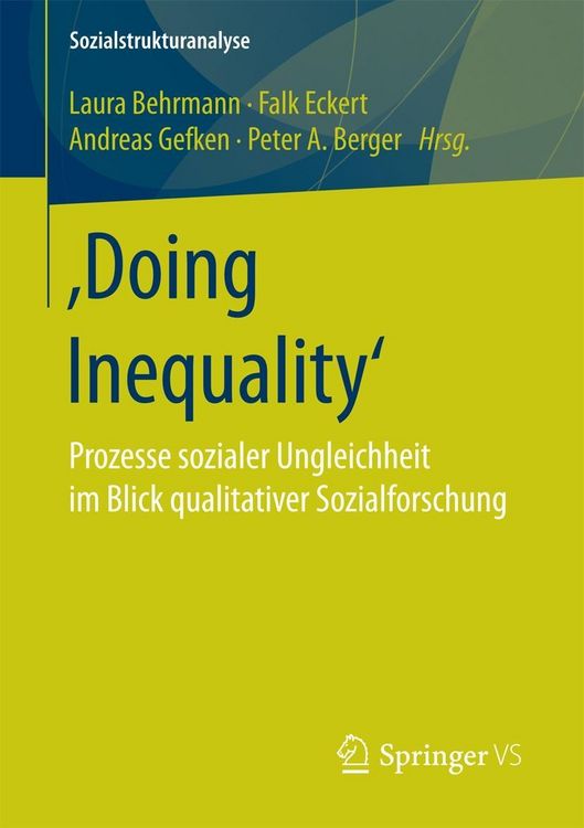 Produktbild: ,Doing Inequality'