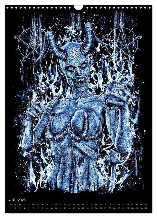 Produktbild: BLOODBOY/FEAR ILLUSTRATION (Wandkalender 2026 DIN A3 hoch), CALVENDO Monatskalender
