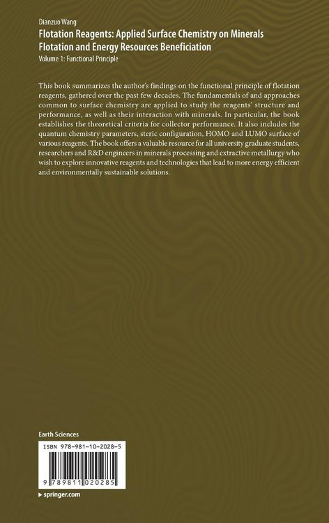 Produktbild: Flotation Reagents: Applied Surface Chemistry on Minerals Flotation and Energy Resources Beneficiation
