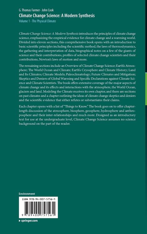 Produktbild: Climate Change Science: A Modern Synthesis