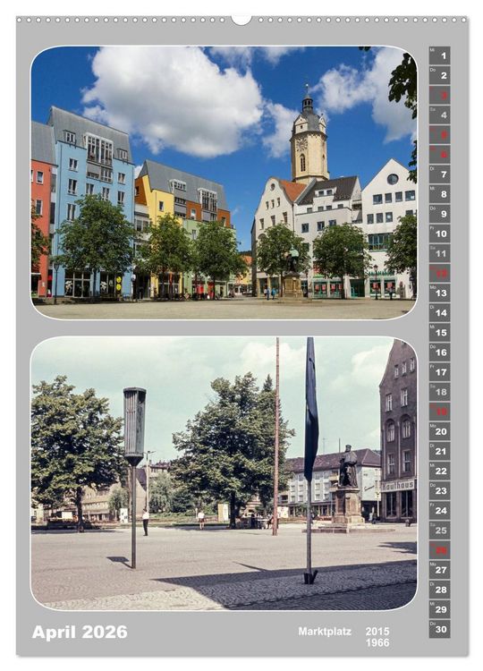 Produktbild: Jena im Wandel (hochwertiger Premium Wandkalender 2026 DIN A2 hoch), Kunstdruck in Hochglanz