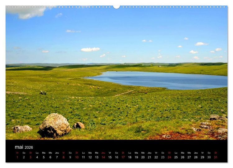 Produktbild: AUBRAC (Calendrier mural 2026 DIN A2 vertical) calendrier de bureau