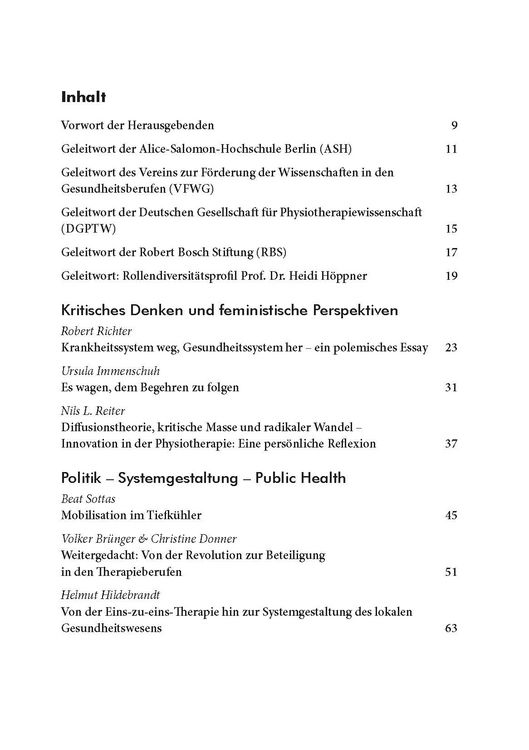 Produktbild: Physiotherapie weiterdenken