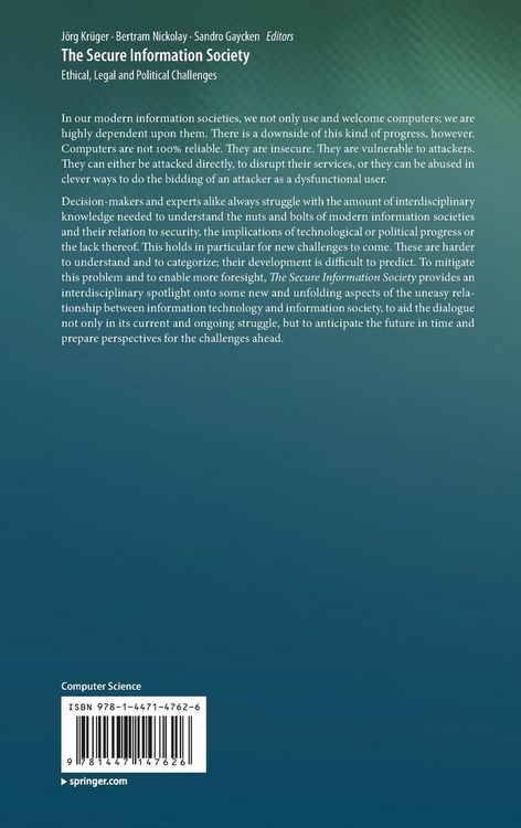 Produktbild: The Secure Information Society