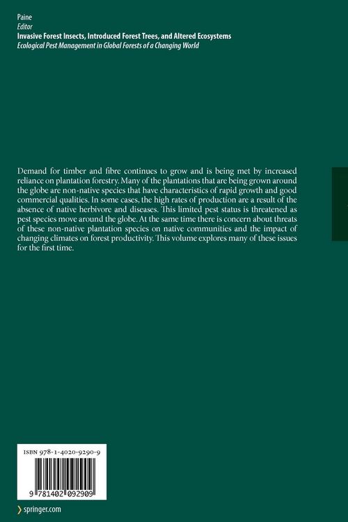 Produktbild: Invasive Forest Insects, Introduced Forest Trees, and Altered Ecosystems