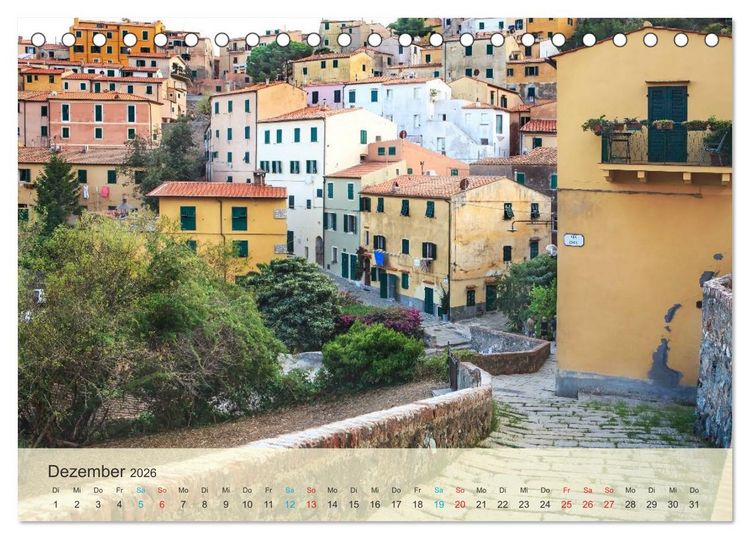 Produktbild: Elba - die Insel im Mittelmeer (Tischkalender 2026 DIN A5 quer), CALVENDO Monatskalender