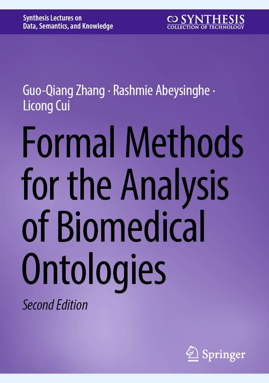 Produktbild: Formal Methods for the Analysis of Biomedical Ontologies