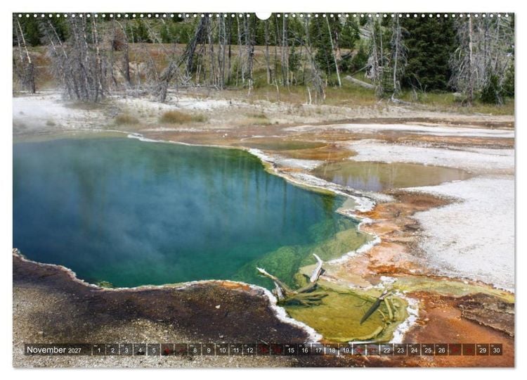 Produktbild: Farben des Yellowstone National Park 2027 (hochwertiger Premium Wandkalender 2027 DIN A2 quer), Kunstdruck in Hochglanz