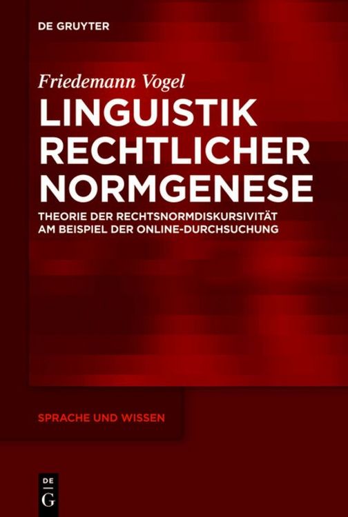 Produktbild: Linguistik rechtlicher Normgenese