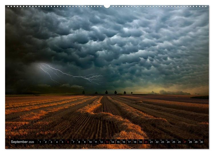 Produktbild: WETTER-LANDSCHAFTEN (Wandkalender 2026 DIN A2 quer), CALVENDO Monatskalender