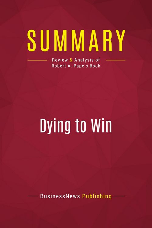 Produktbild: Summary: Dying to Win