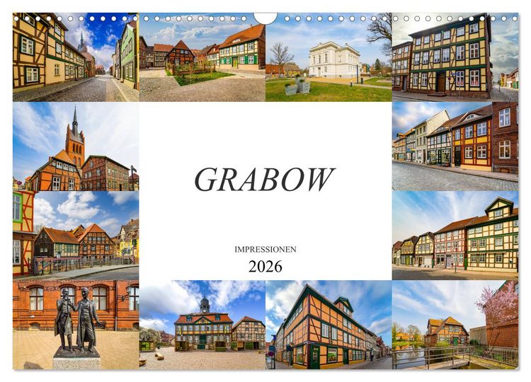 Produktbild: Grabow Impressionen (Wandkalender 2026 DIN A3 quer), CALVENDO Monatskalender
