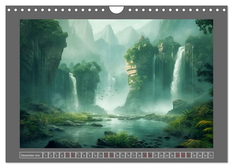 Produktbild: Tr&auml;umereien in Gr&uuml;n (Wandkalender 2026 DIN A4 quer), CALVENDO Monatskalender