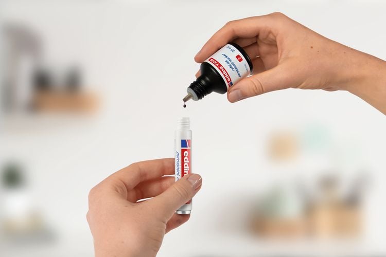 Produktbild: Edding No.1 4-1001 Permanentmarker Schwarz wasserfest: Ja