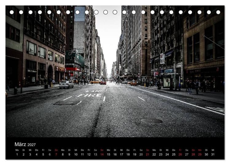 Produktbild: New York feeling (Tischkalender 2027 DIN A5 quer), CALVENDO Monatskalender