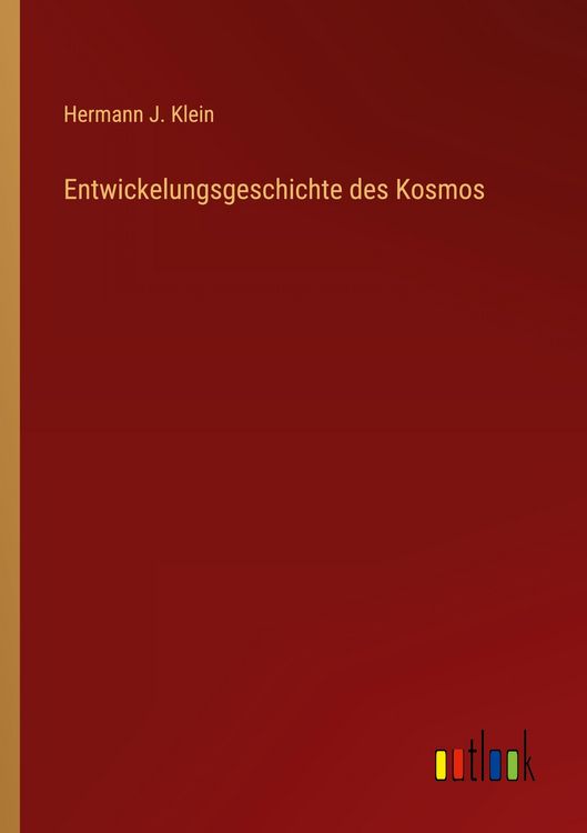 Produktbild: Entwickelungsgeschichte des Kosmos