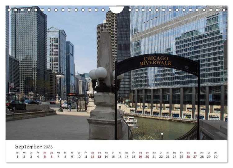 Produktbild: beeindruckendes Chicago (Wandkalender 2026 DIN A4 quer), CALVENDO Monatskalender