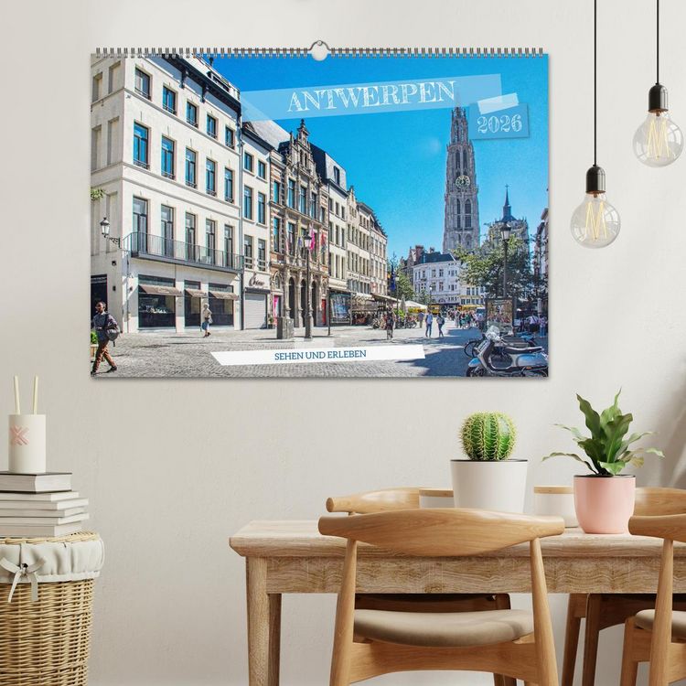 Produktbild: Antwerpen - sehen und erleben (Wandkalender 2026 DIN A2 quer), CALVENDO Monatskalender