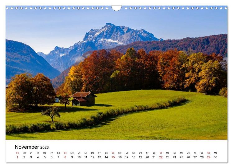 Produktbild: Berchtesgadener Berge im Licht (Wandkalender 2026 DIN A3 quer), CALVENDO Monatskalender