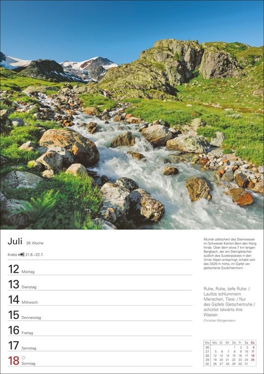Produktbild: Berge Wochenplaner 2027 - 53 faszinierende Fotografien