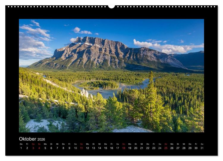 Produktbild: KANADA - Rocky Mountains (Wandkalender 2026 DIN A2 quer), CALVENDO Monatskalender