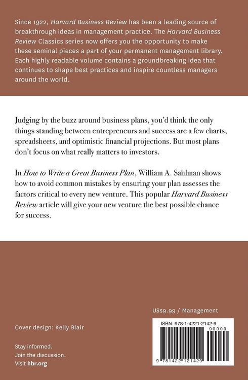 Produktbild: How to Write a Great Business Plan