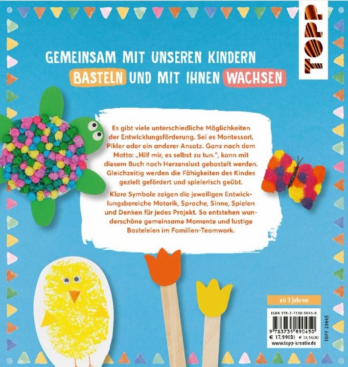 Produktbild: Gemeinsam basteln, gemeinsam wachsen - Das Kinderbastelbuch f&uuml;r gezielte F&ouml;rderung