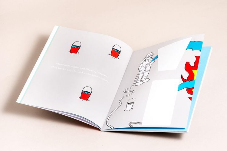 Produktbild: Mein kunterbuntes Ausschneidebuch - Feuerwehr. Schneiden, kleben, malen ab 3 Jahren