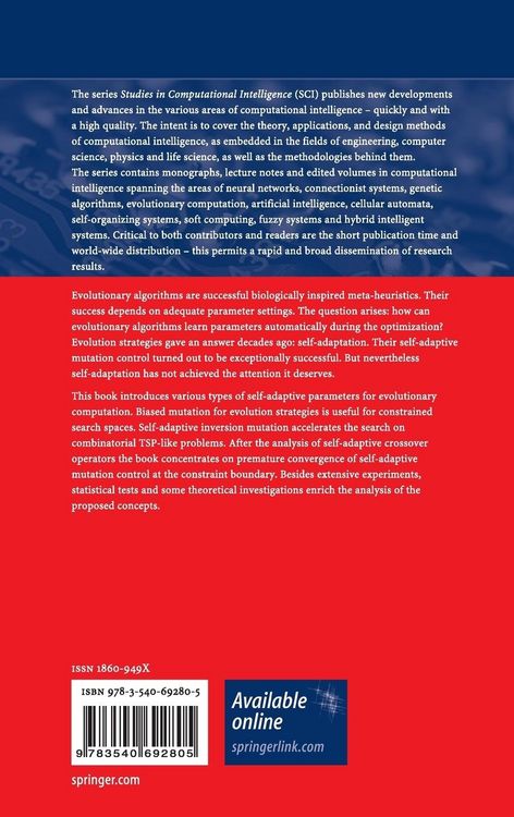 Produktbild: Self-Adaptive Heuristics for Evolutionary Computation