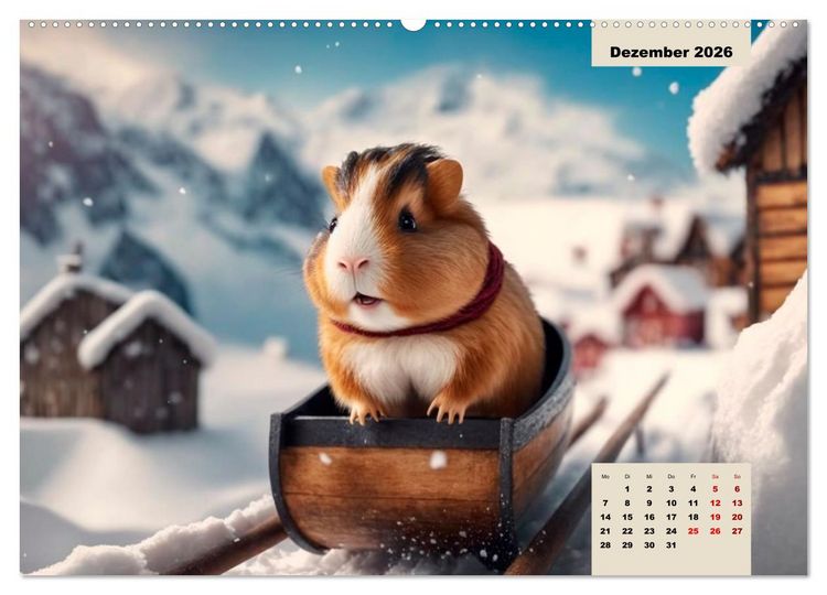 Produktbild: M&auml;rchenhafte Merlis - Schweinegeile Illustrationen (Wandkalender 2026 DIN A2 quer), CALVENDO Monatskalender
