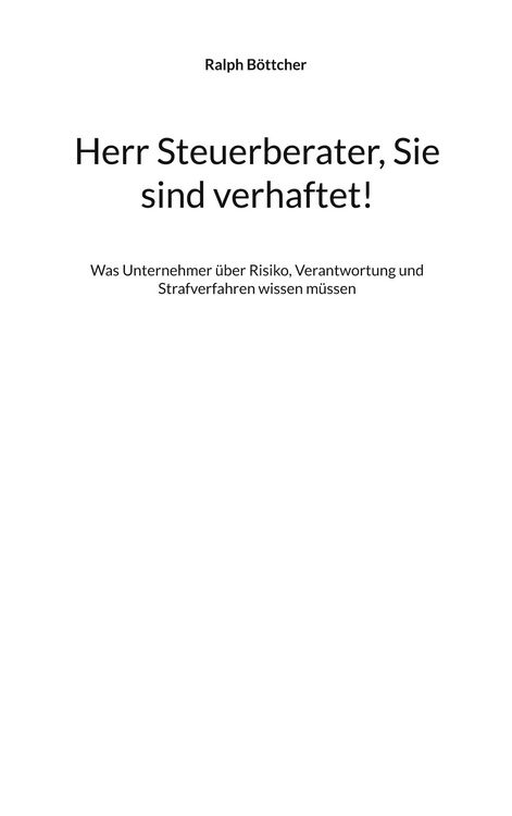 Produktbild: Herr Steuerberater, Sie sind verhaftet!