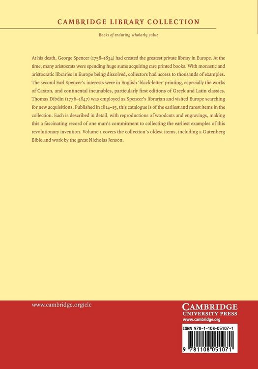 Produktbild: Bibliotheca Spenceriana - Volume 1