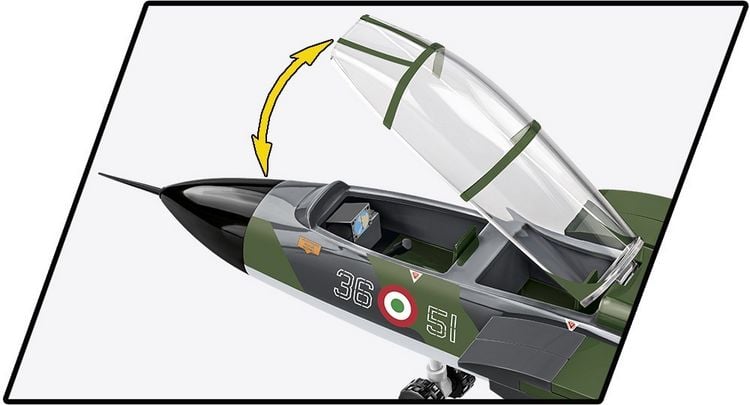 Produktbild: COBI Armed Forces 5894 - Panavia Tornado IDS, World War II, Bausatz 1:48, 483 Klemmbausteine, 2 Figuren