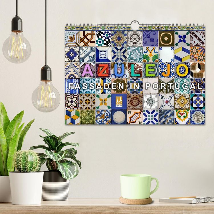 Produktbild: Azulejo-Fassaden in Portugal (Wandkalender 2026 DIN A4 quer), CALVENDO Monatskalender