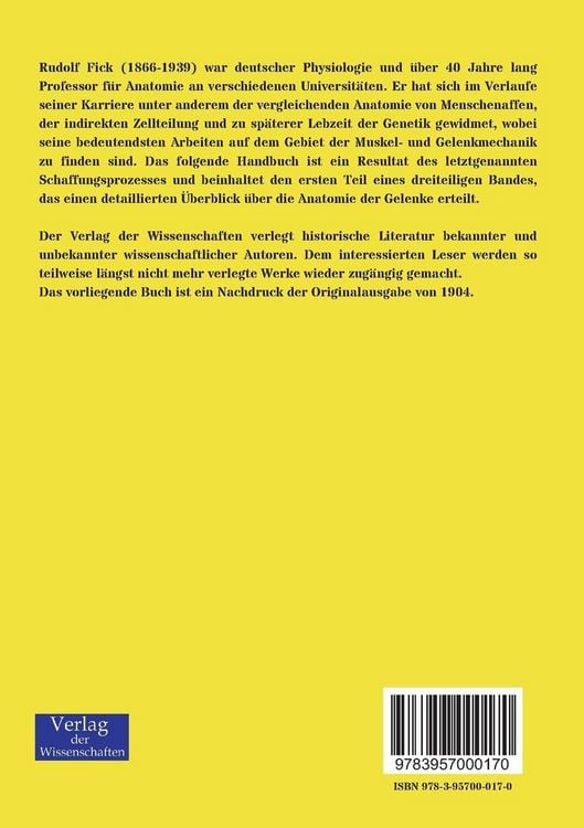 Produktbild: Handbuch der Anatomie und Mechanik der Gelenke unter Ber&uuml;cksichtigung der bewegenden Muskeln