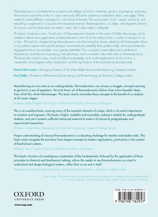 Produktbild: Modern Thermodynamics for Chemists and Biochemists