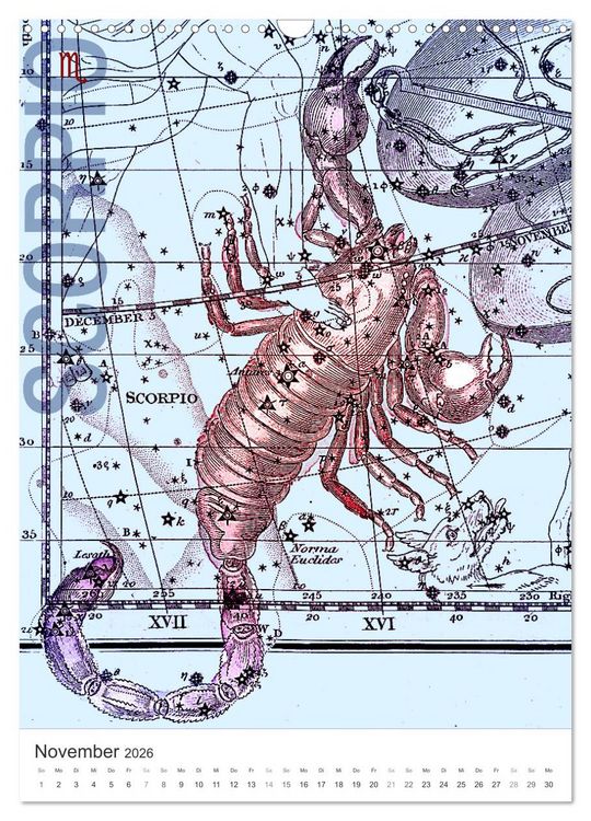 Produktbild: Sternzeichenkalender (Wandkalender 2026 DIN A3 hoch), CALVENDO Monatskalender