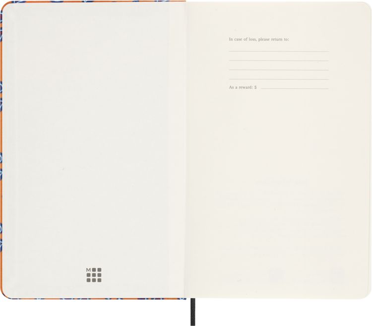 Produktbild: Moleskine Silk Kalender, undatiert, 12 Monate, w&ouml;chentlich, large/A5, fester Einband, orange