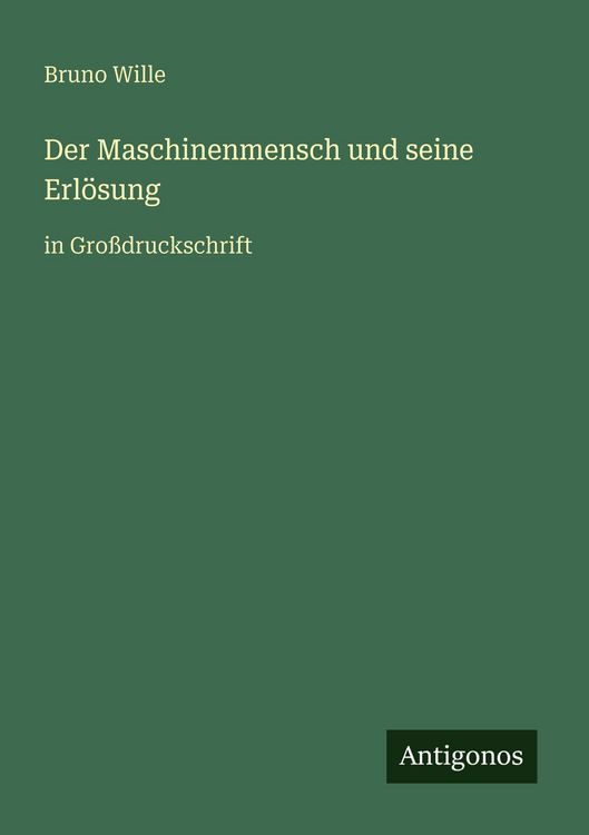 Produktbild: Der Maschinenmensch und seine Erl&ouml;sung