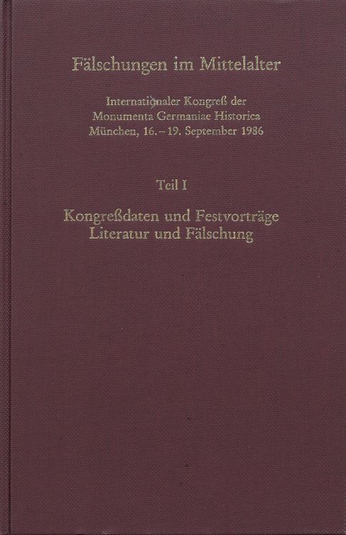 Produktbild: F&auml;lschungen im Mittelalter