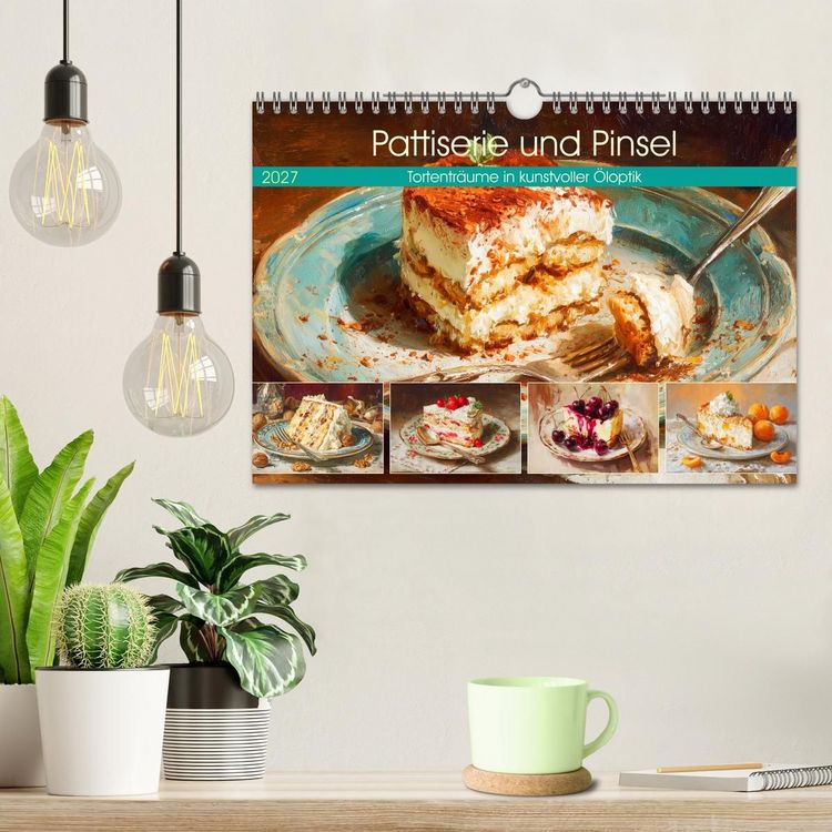 Produktbild: Pattiserie und Pinsel. Tortentr&auml;ume in kunstvoller &Ouml;loptik (Wandkalender 2027 DIN A4 quer), CALVENDO Monatskalender