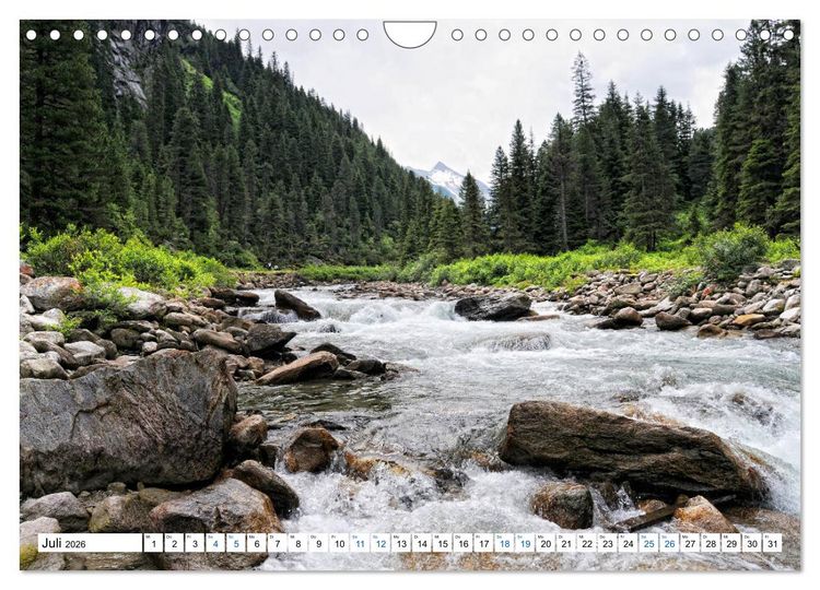 Produktbild: Krimmler Wasserf&auml;lle - Naturlandschaft Krimmler Achental (Wandkalender 2026 DIN A4 quer), CALVENDO Monatskalender