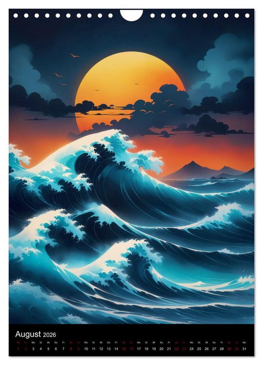Produktbild: Asiatische Inspiration Fern&ouml;stlicher Art - Dunkle Werke (Wandkalender 2026 DIN A4 hoch), CALVENDO Monatskalender