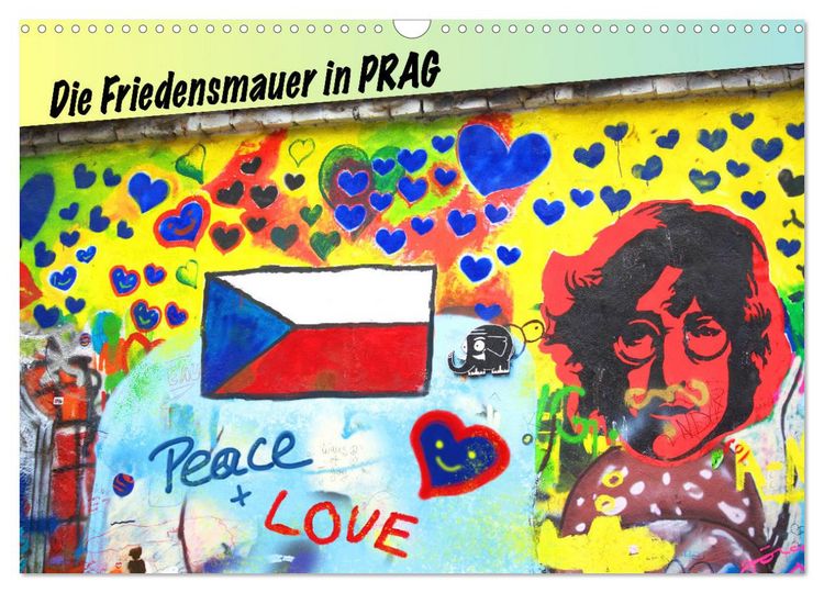 Produktbild: Die Friedensmauer in Prag (Wandkalender 2026 DIN A3 quer), CALVENDO Monatskalender