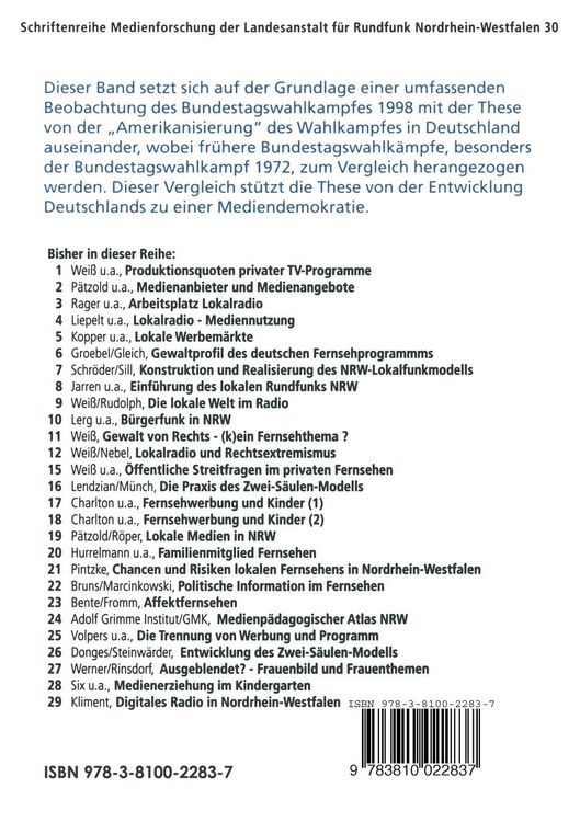 Produktbild: Von der Parteiendemokratie zur Mediendemokratie