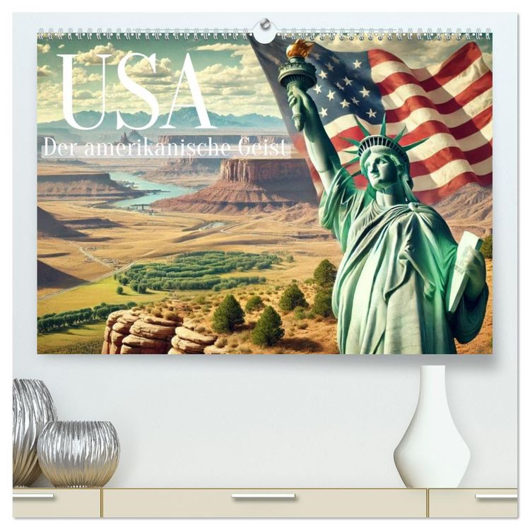 Produktbild: USA - Der amerikanische Geist (hochwertiger Premium Wandkalender 2026 DIN A2 quer), Kunstdruck in Hochglanz