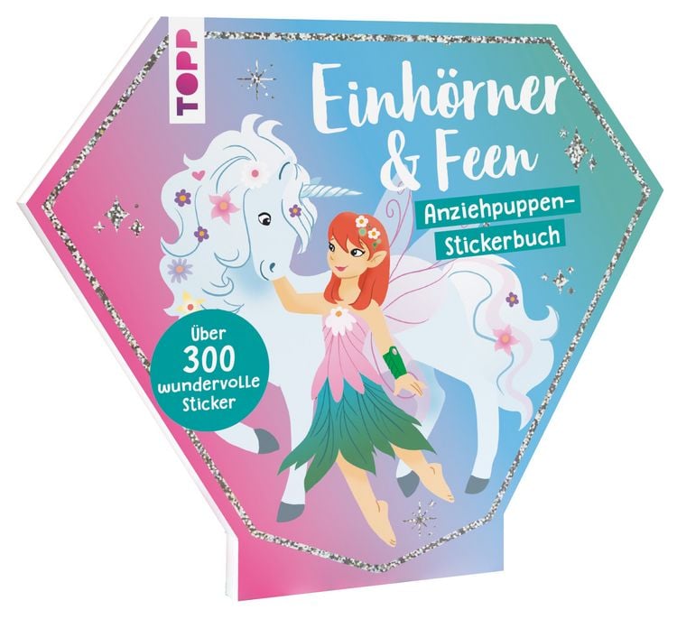 Produktbild: Stickerbuch: Anziehpuppen zum Stickern. Einh&ouml;rner & Feen