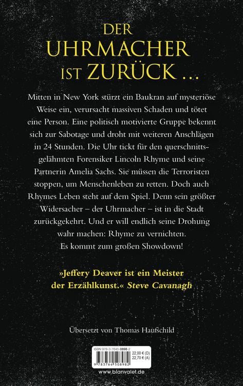 Produktbild: Die Rache des Uhrmachers