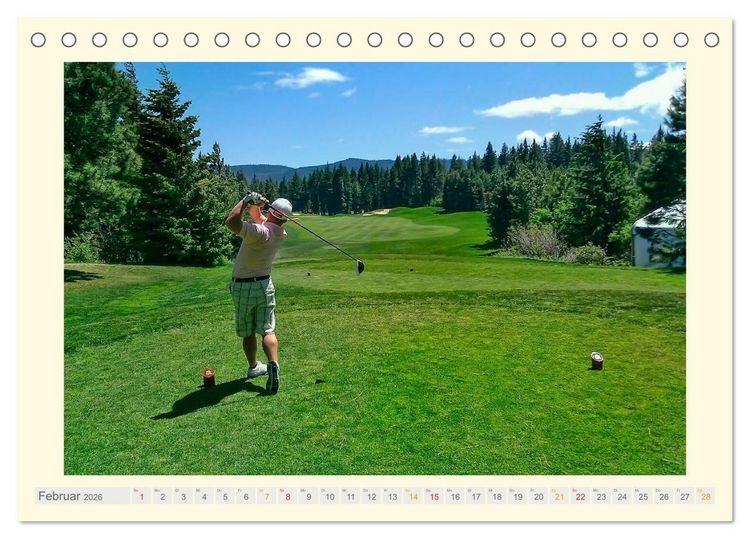 Produktbild: Golf - meine Leidenschaft (Tischkalender 2026 DIN A5 quer), CALVENDO Monatskalender